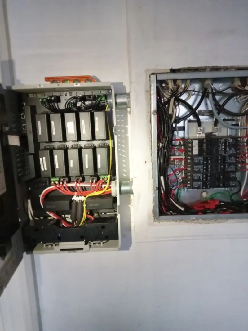 Electrical panel upgrade completed for Security Camera Wiring in Livonia